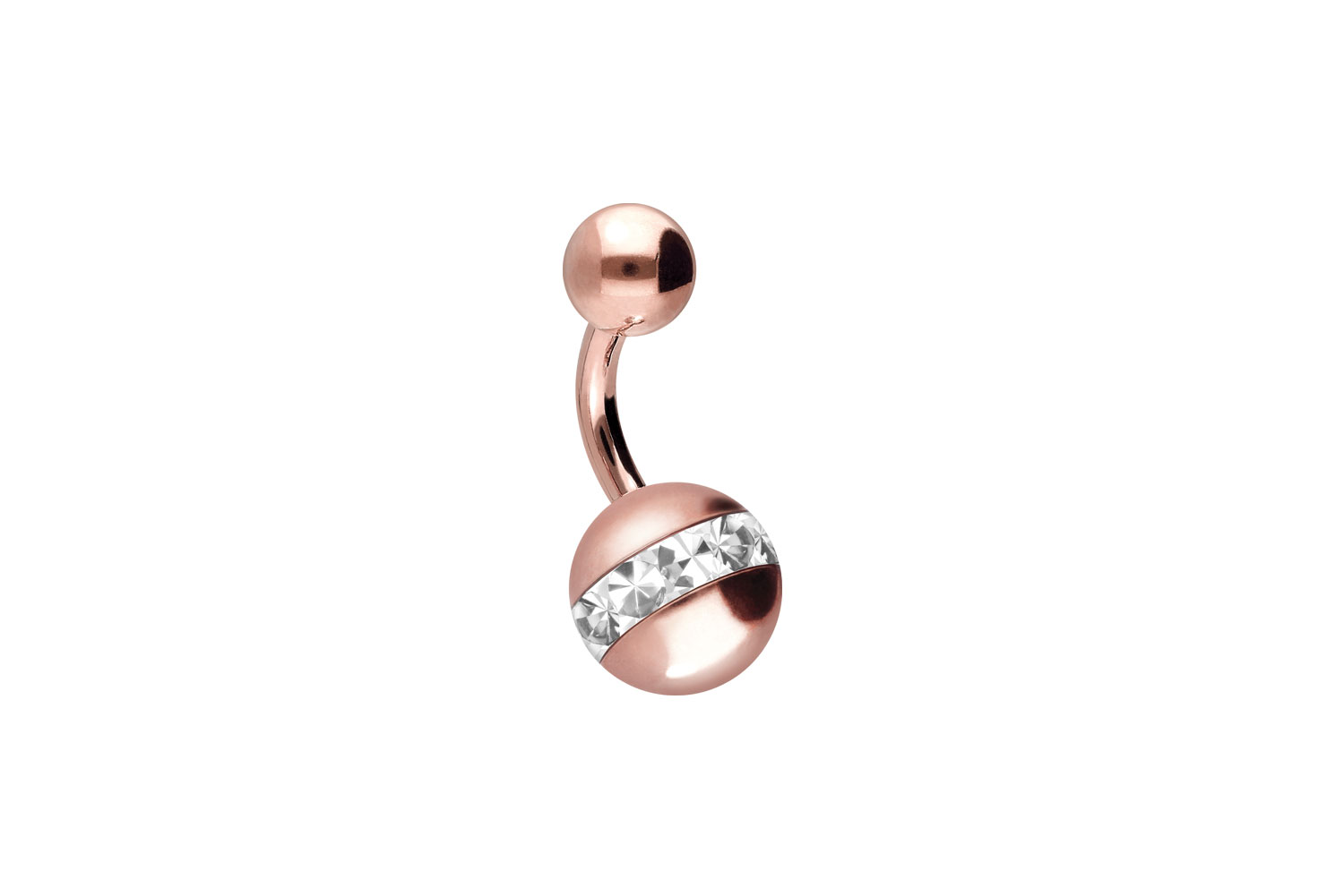 Chirurgenstahl Bananabell Piercing EPOXY-RING- + CHIRURGENSTAHL-KUGEL